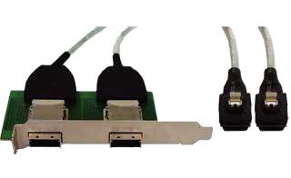 Internal MiniSAS to External MiniSAS Internal MiniSAS to External MiniSAS